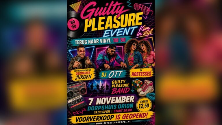 Guilty pleasure event — muziek in Boxtel